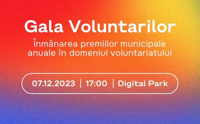 Cei mai activi tineri din Chișinău, care au desfășurat activități de voluntariat pe parcursul anului, vor fi premiați în cadrul Galei Voluntarilor 2023 